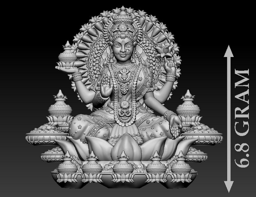 50 PIS Laxmi Mata 3D print model 3D print model_48