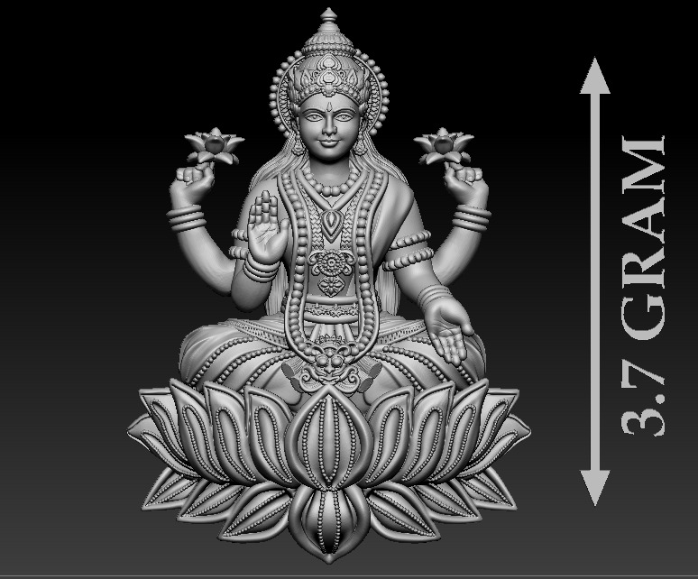 50 PIS Laxmi Mata 3D print model 3D print model_30