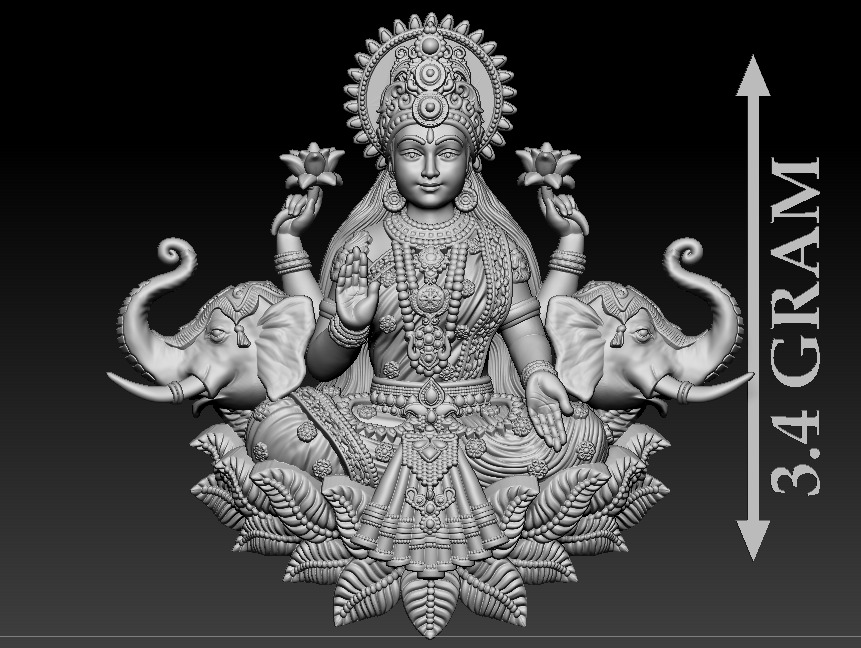 50 PIS Laxmi Mata 3D print model 3D print model_71