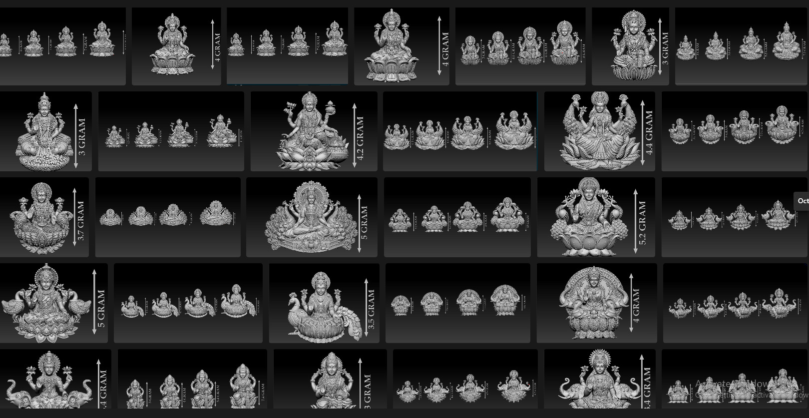 50 PIS Laxmi Mata 3D print model 3D print model_1