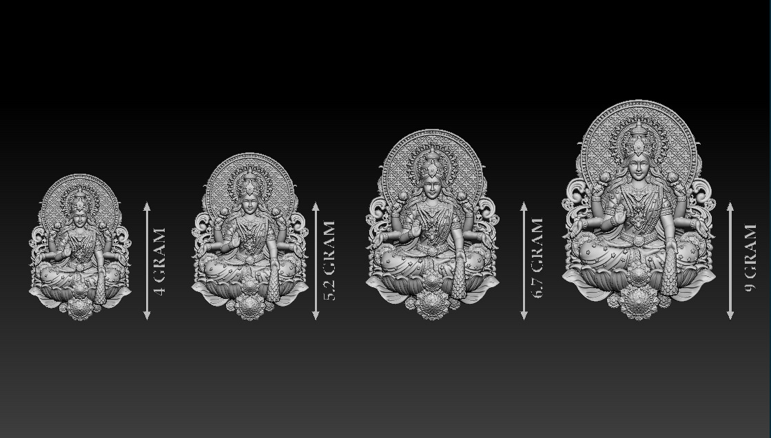 50 PIS Laxmi Mata 3D print model 3D print model_101