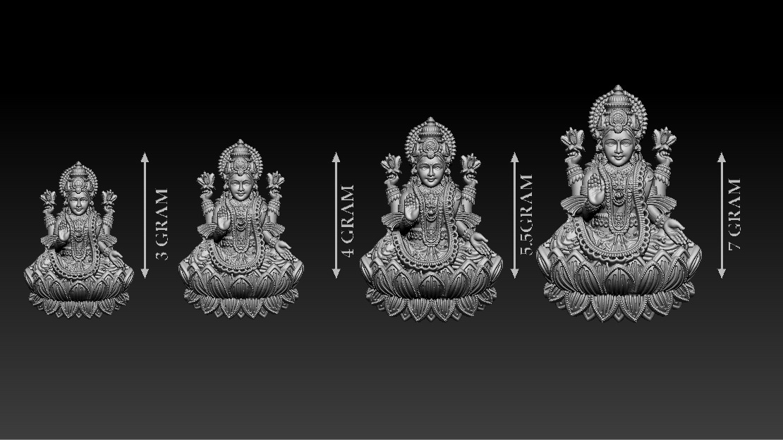 50 PIS Laxmi Mata 3D print model 3D print model_59