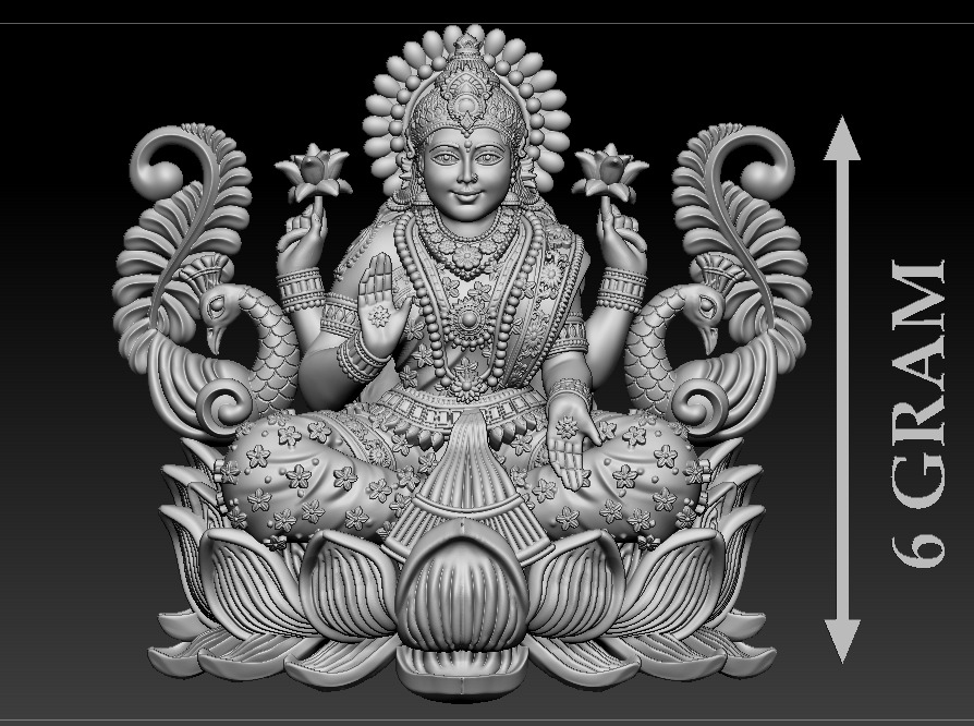 50 PIS Laxmi Mata 3D print model 3D print model_14