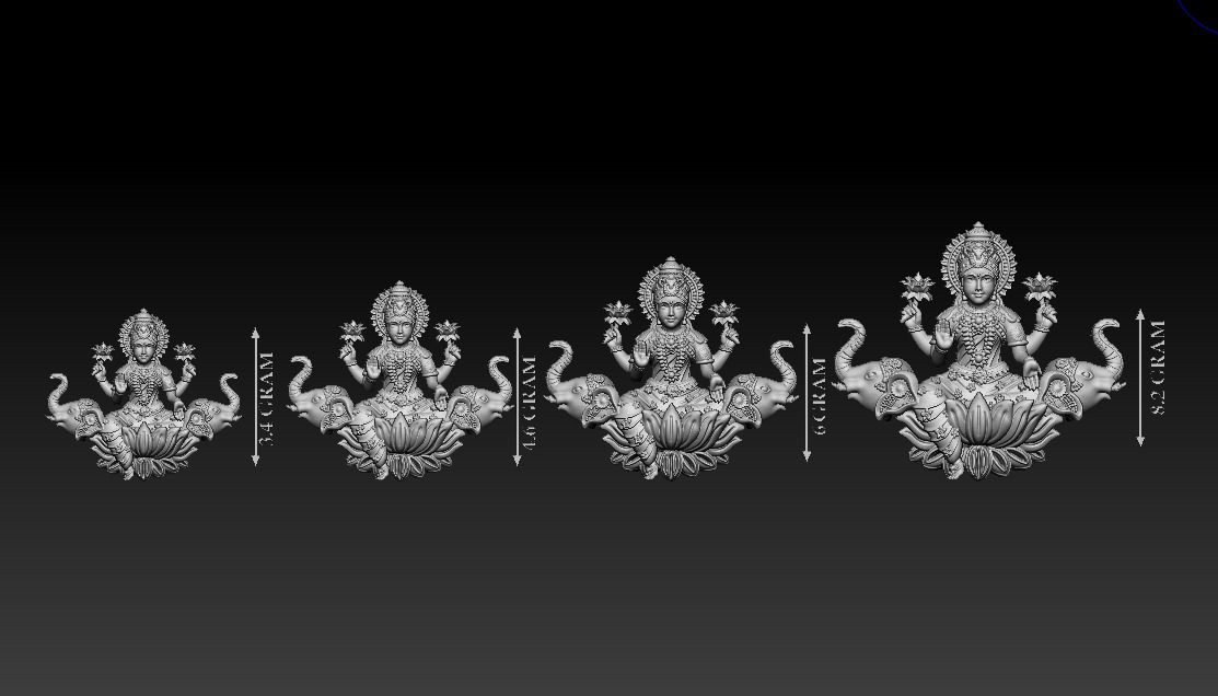 50 PIS Laxmi Mata 3D print model 3D print model_66