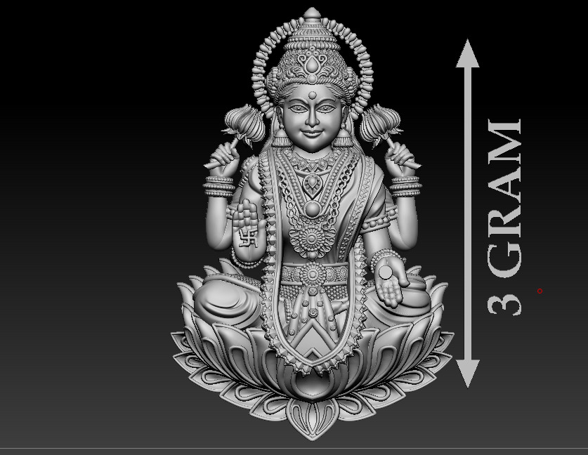 50 PIS Laxmi Mata 3D print model 3D print model_32