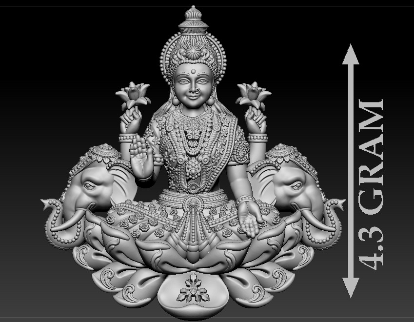 50 PIS Laxmi Mata 3D print model 3D print model_6