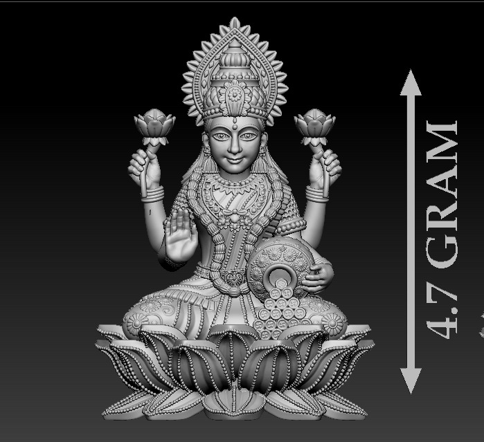 50 PIS Laxmi Mata 3D print model 3D print model_23