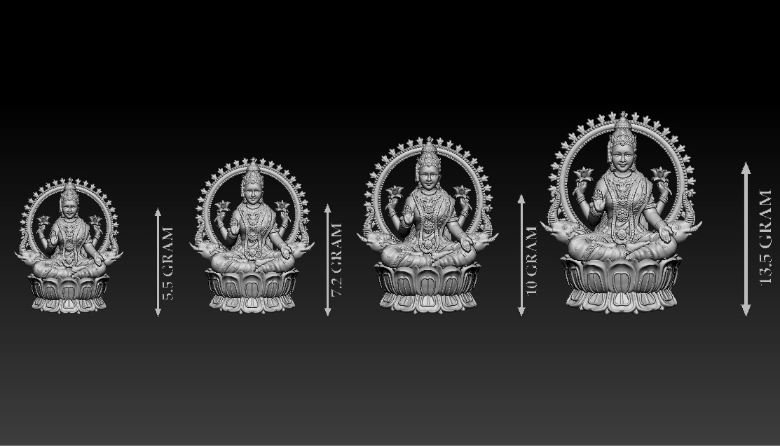 50 PIS Laxmi Mata 3D print model 3D print model_39