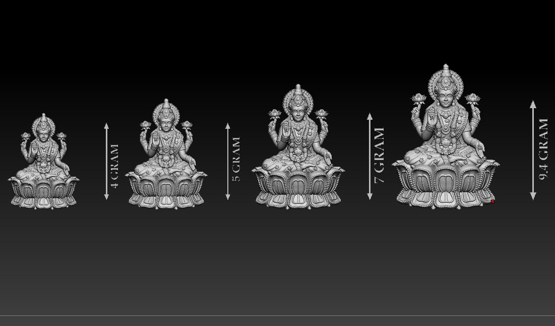 50 PIS Laxmi Mata 3D print model 3D print model_89