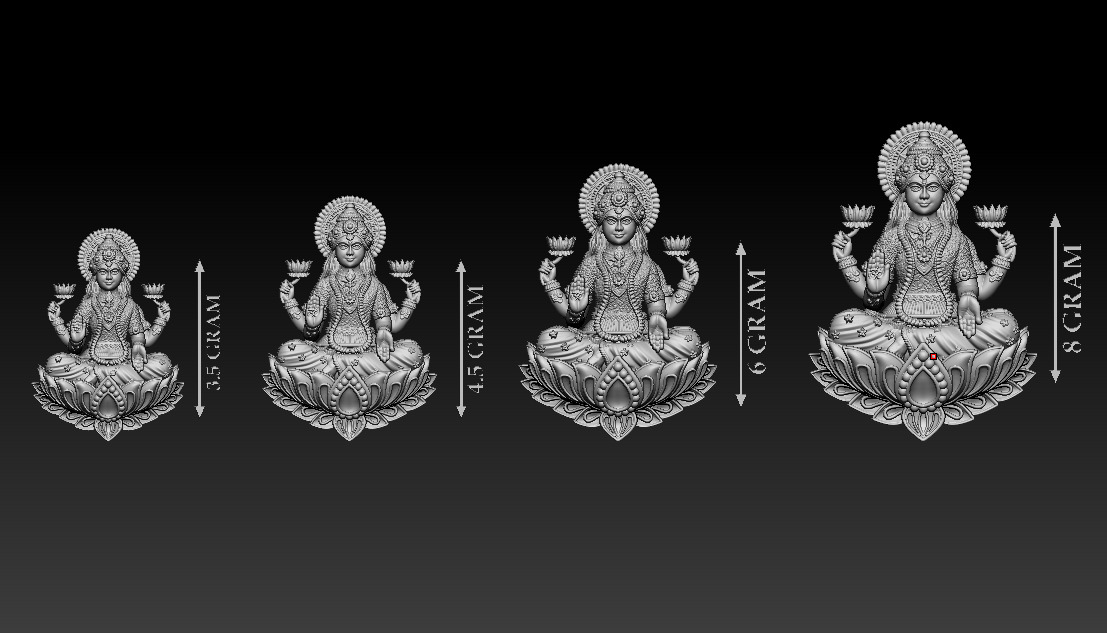 50 PIS Laxmi Mata 3D print model 3D print model_22