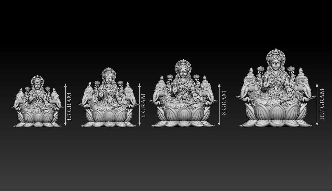 50 PIS Laxmi Mata 3D print model 3D print model_70