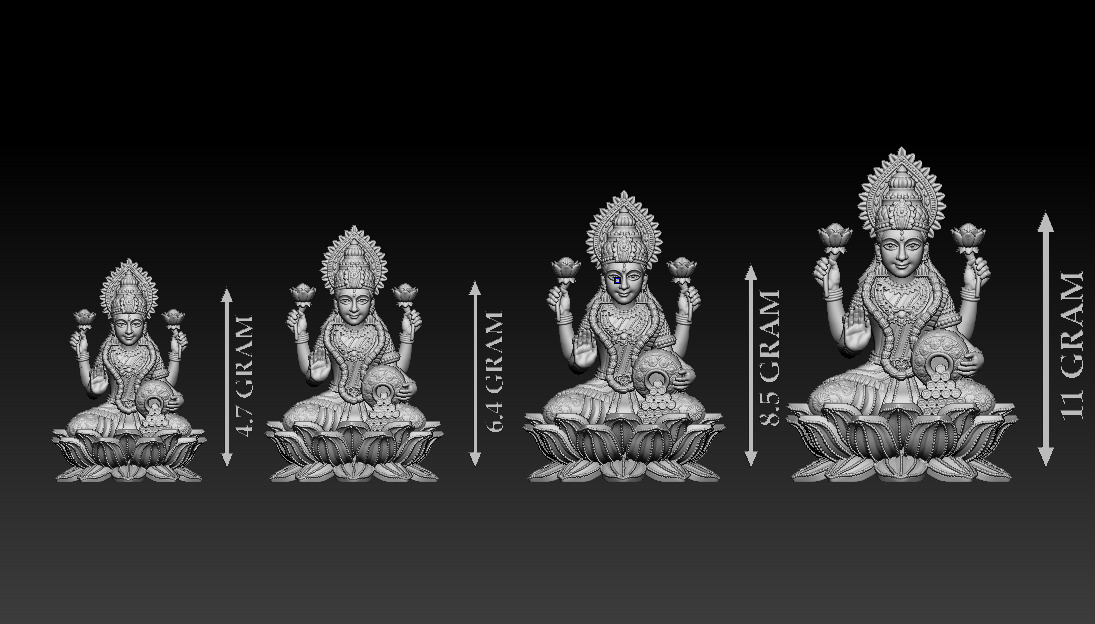 50 PIS Laxmi Mata 3D print model 3D print model_26