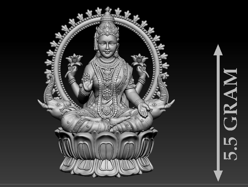 50 PIS Laxmi Mata 3D print model 3D print model_43