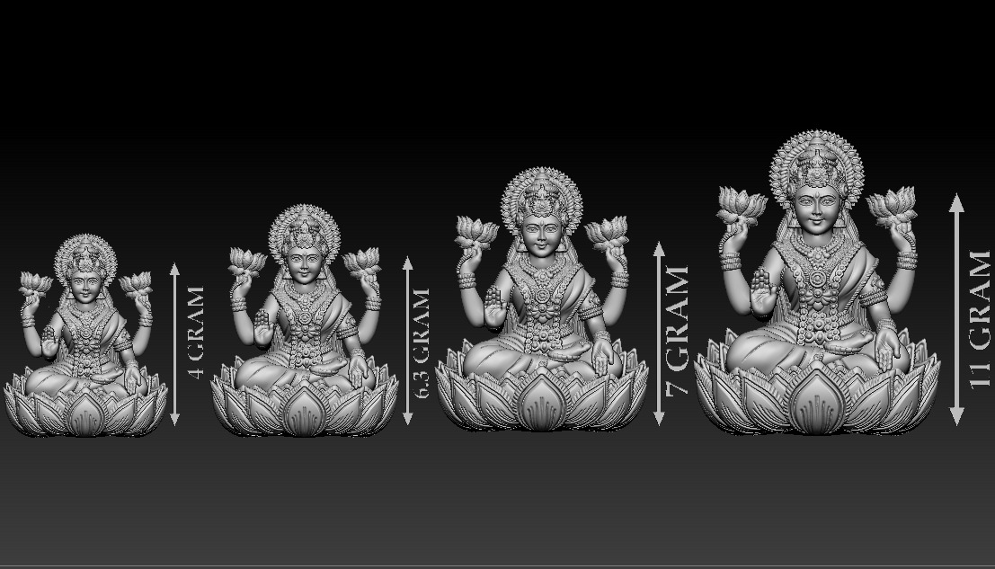 50 PIS Laxmi Mata 3D print model 3D print model_31