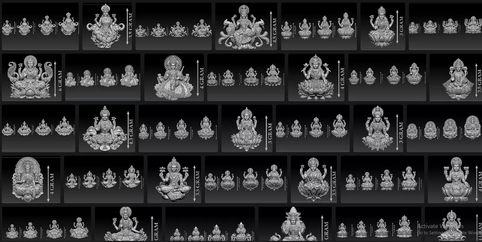 50 PIS Laxmi Mata 3D print model 3D print model_0