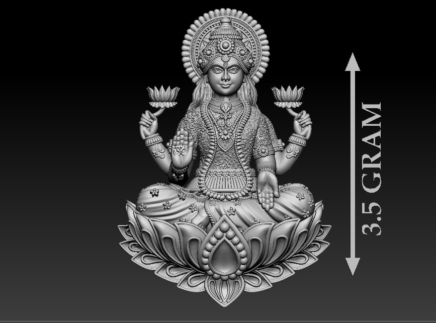 50 PIS Laxmi Mata 3D print model 3D print model_25