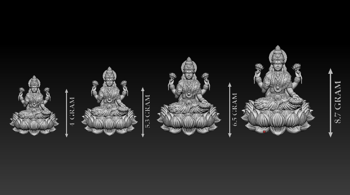 50 PIS Laxmi Mata 3D print model 3D print model_45