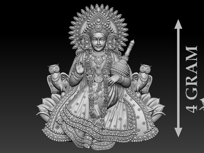 50 PIS Laxmi Mata 3D print model 3D print model_12