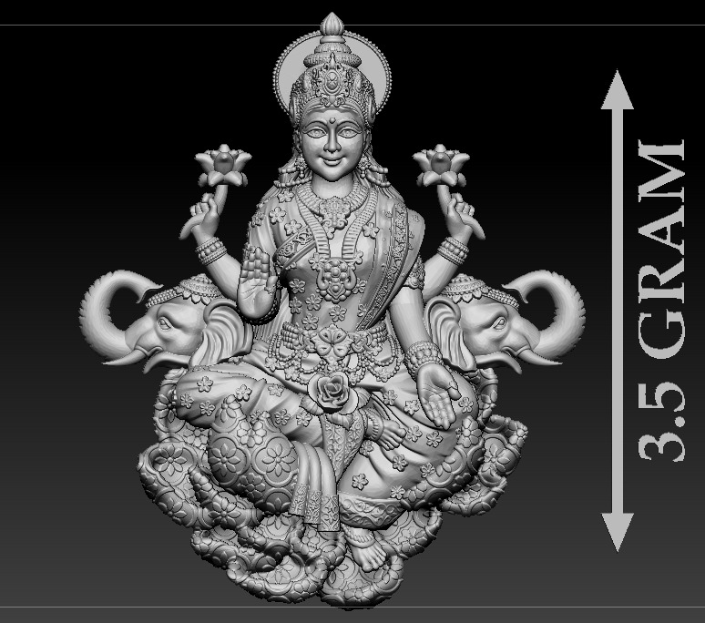 50 PIS Laxmi Mata 3D print model 3D print model_20