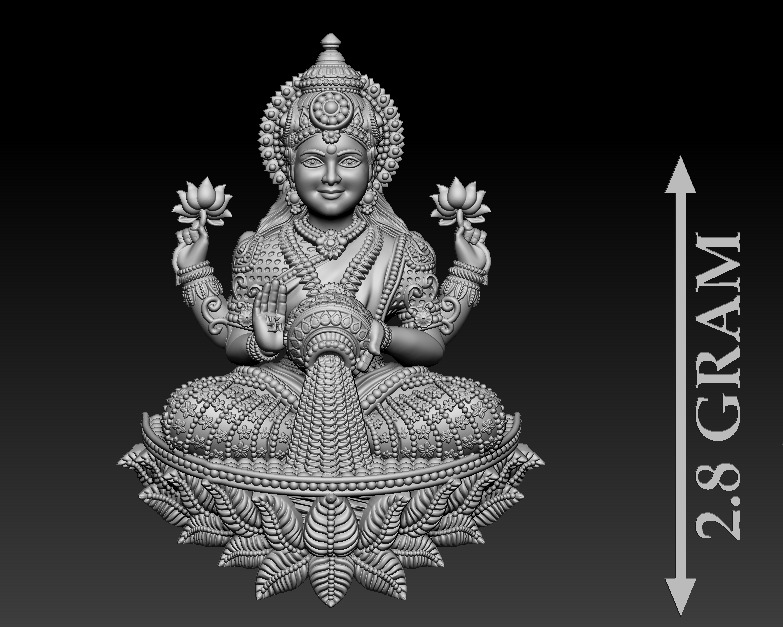50 PIS Laxmi Mata 3D print model 3D print model_40