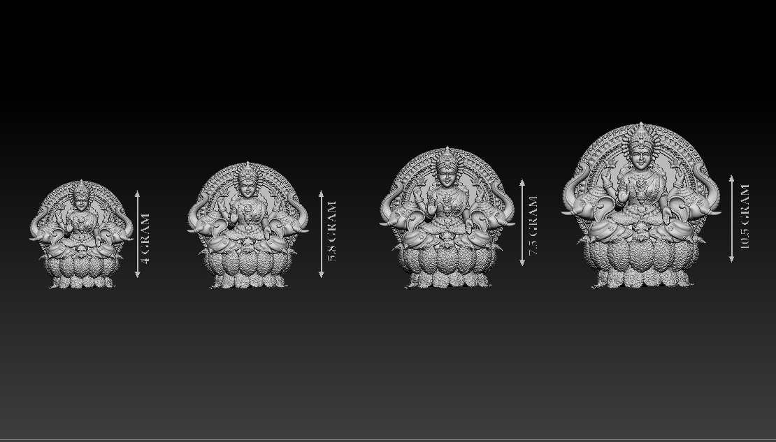 50 PIS Laxmi Mata 3D print model 3D print model_75