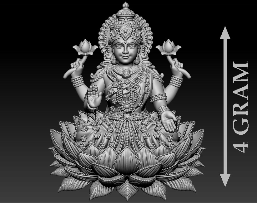 50 PIS Laxmi Mata 3D print model 3D print model_10