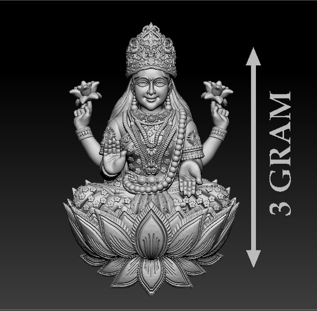 50 PIS Laxmi Mata 3D print model 3D print model_16