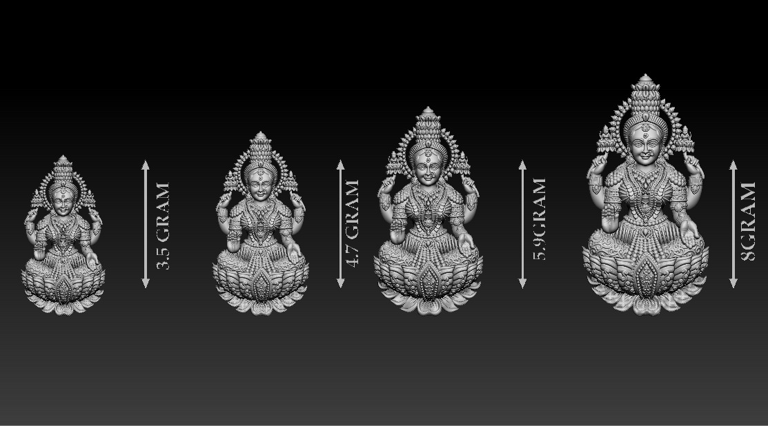 50 PIS Laxmi Mata 3D print model 3D print model_52