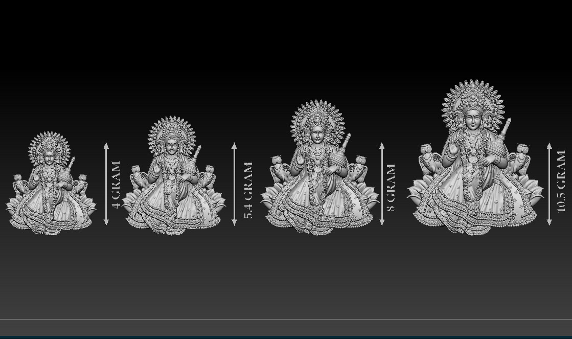 50 PIS Laxmi Mata 3D print model 3D print model_13