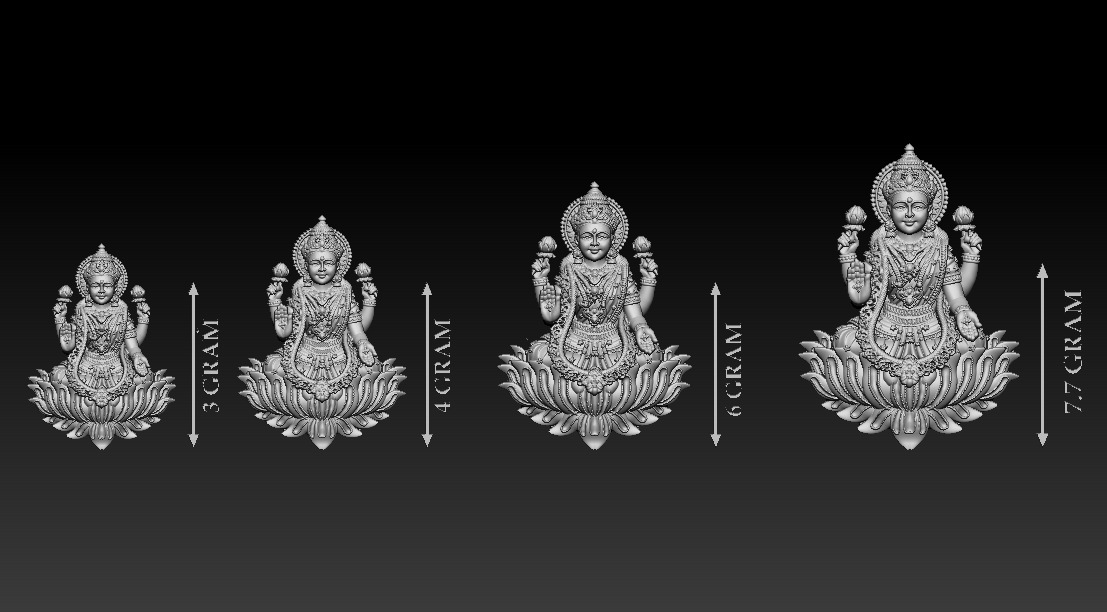 50 PIS Laxmi Mata 3D print model 3D print model_5