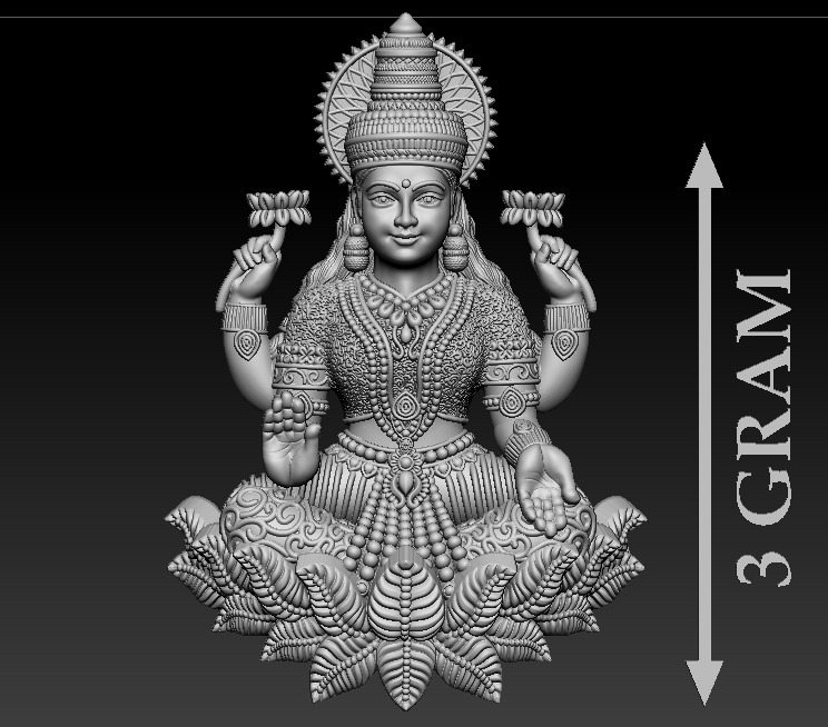 50 PIS Laxmi Mata 3D print model 3D print model_100