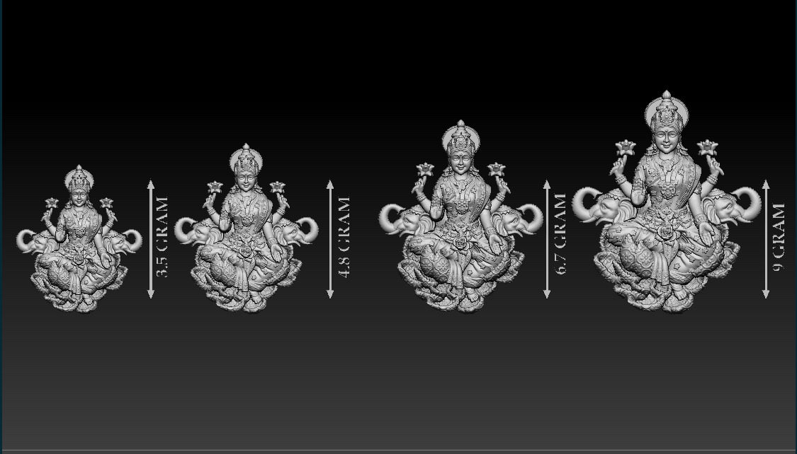50 PIS Laxmi Mata 3D print model 3D print model_21