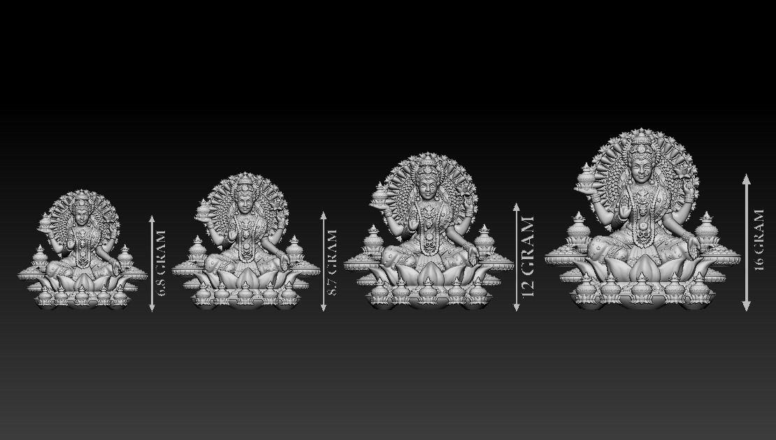 50 PIS Laxmi Mata 3D print model 3D print model_49