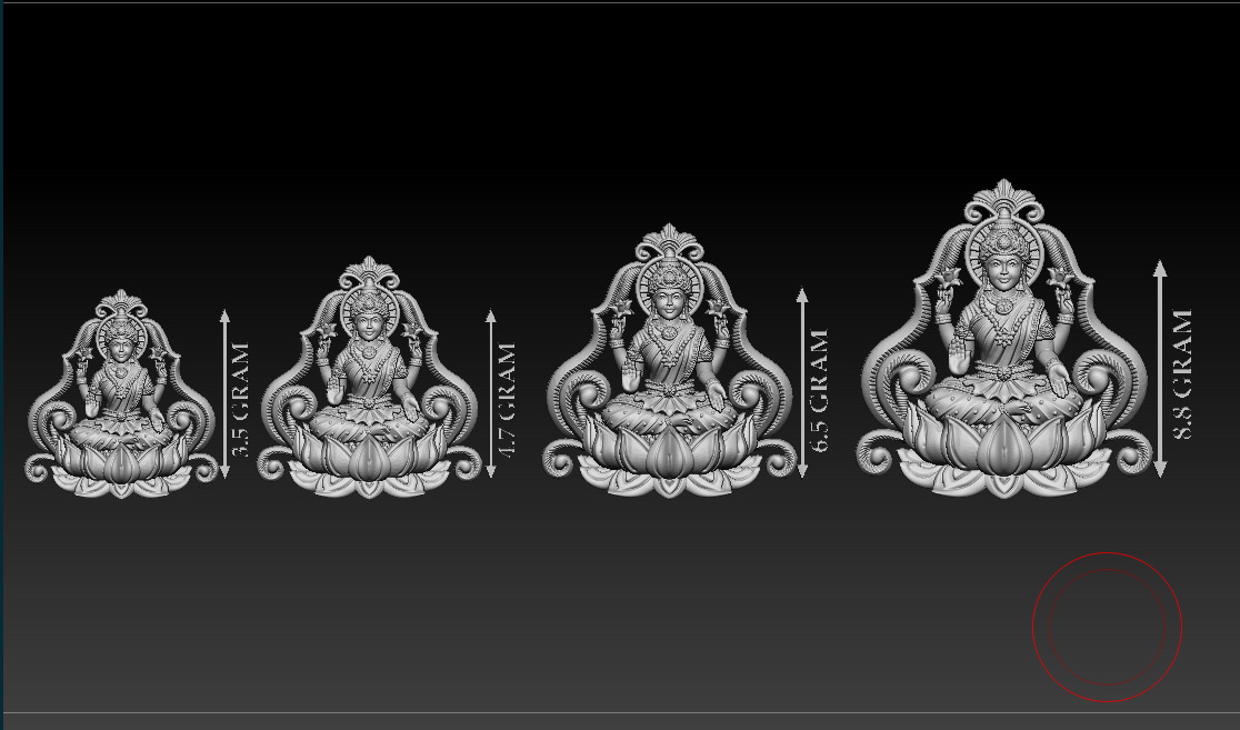50 PIS Laxmi Mata 3D print model 3D print model_97