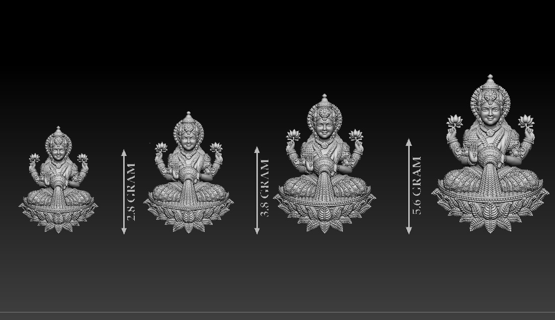 50 PIS Laxmi Mata 3D print model 3D print model_47