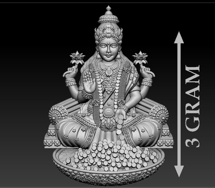 50 PIS Laxmi Mata 3D print model 3D print model_78