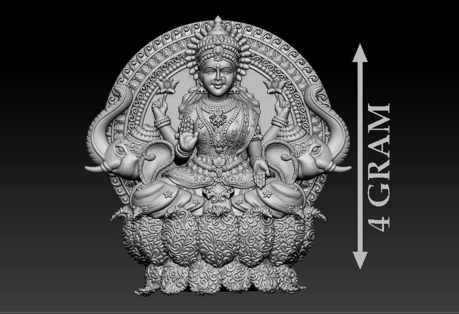 50 PIS Laxmi Mata 3D print model 3D print model_61