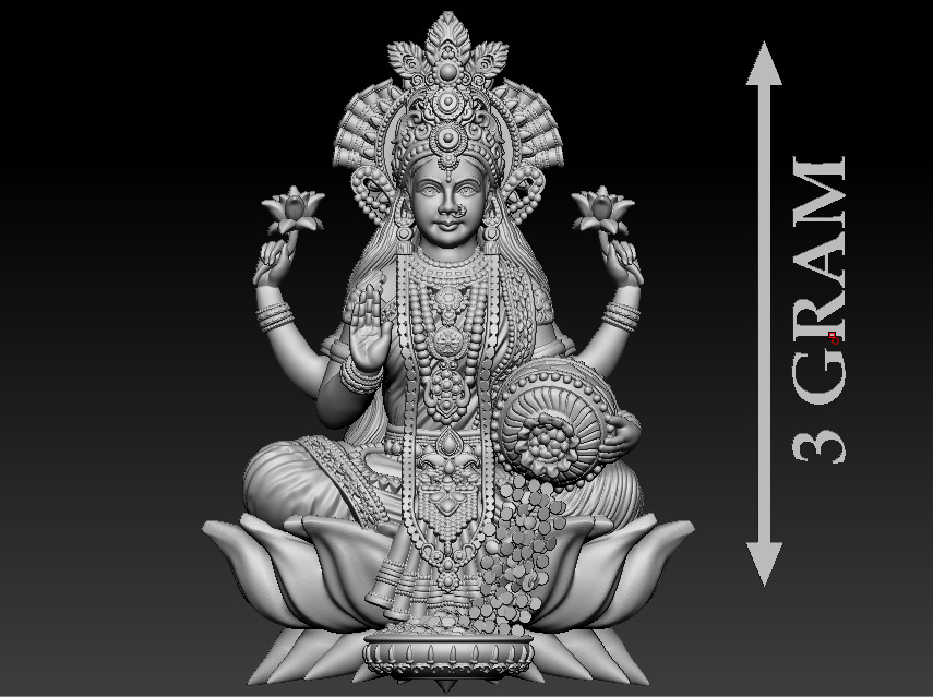 50 PIS Laxmi Mata 3D print model 3D print model_51