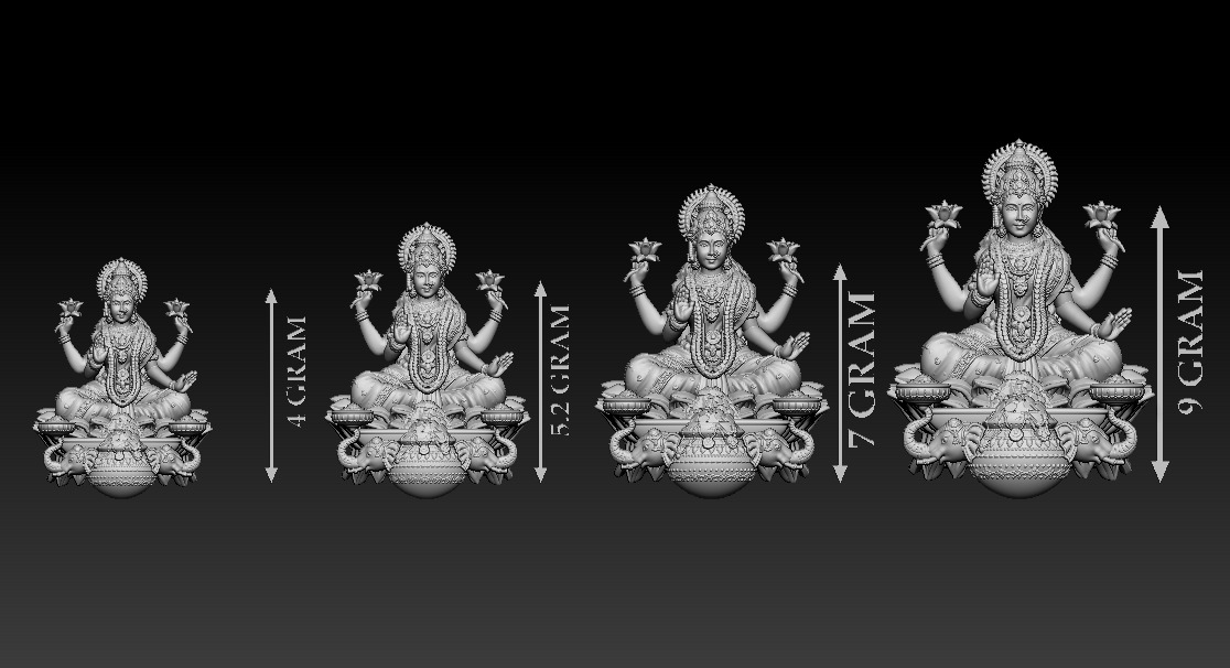 50 PIS Laxmi Mata 3D print model 3D print model_27