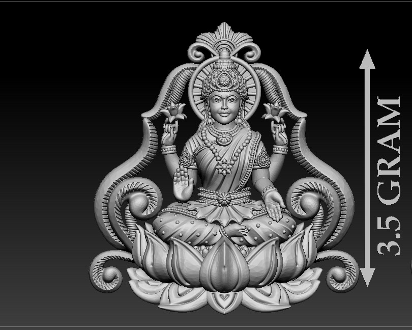 50 PIS Laxmi Mata 3D print model 3D print model_56