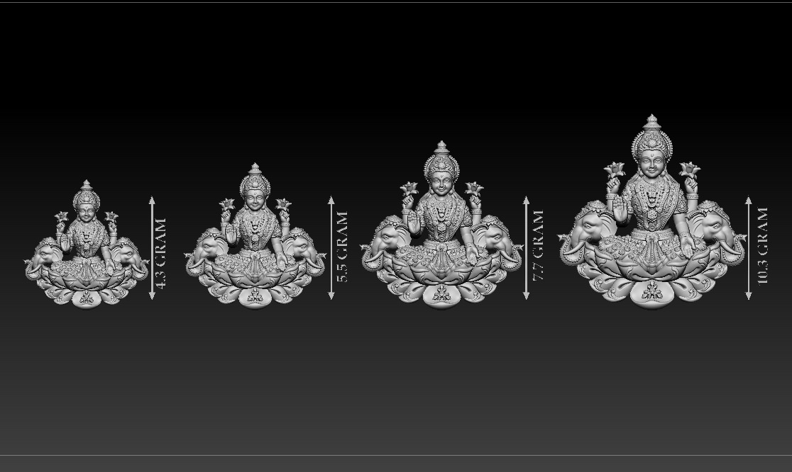 50 PIS Laxmi Mata 3D print model 3D print model_7