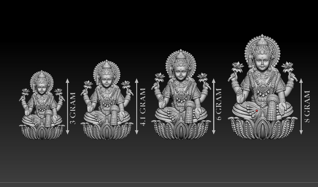 50 PIS Laxmi Mata 3D print model 3D print model_90