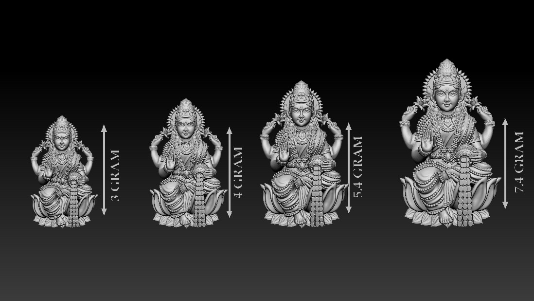 50 PIS Laxmi Mata 3D print model 3D print model_84