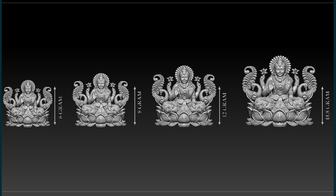 50 PIS Laxmi Mata 3D print model 3D print model_15