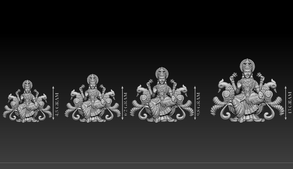 50 PIS Laxmi Mata 3D print model 3D print model_19