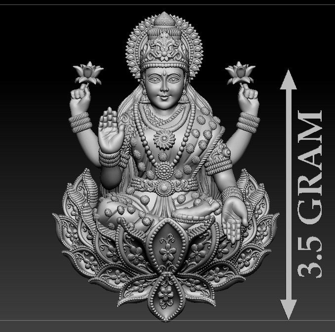 50 PIS Laxmi Mata 3D print model 3D print model_98