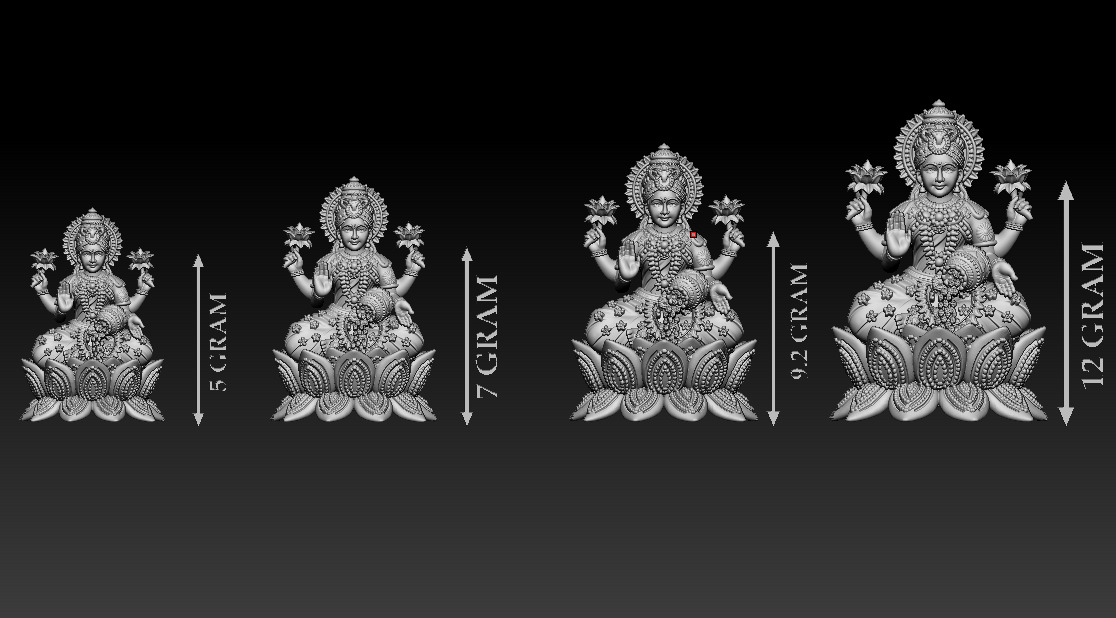 50 PIS Laxmi Mata 3D print model 3D print model_46