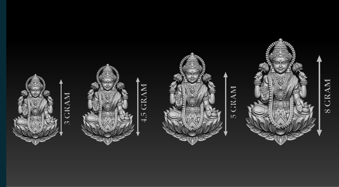 50 PIS Laxmi Mata 3D print model 3D print model_34