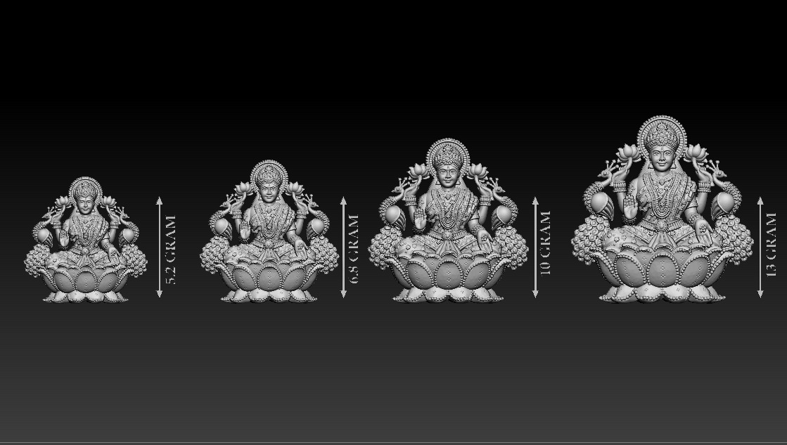 50 PIS Laxmi Mata 3D print model 3D print model_80
