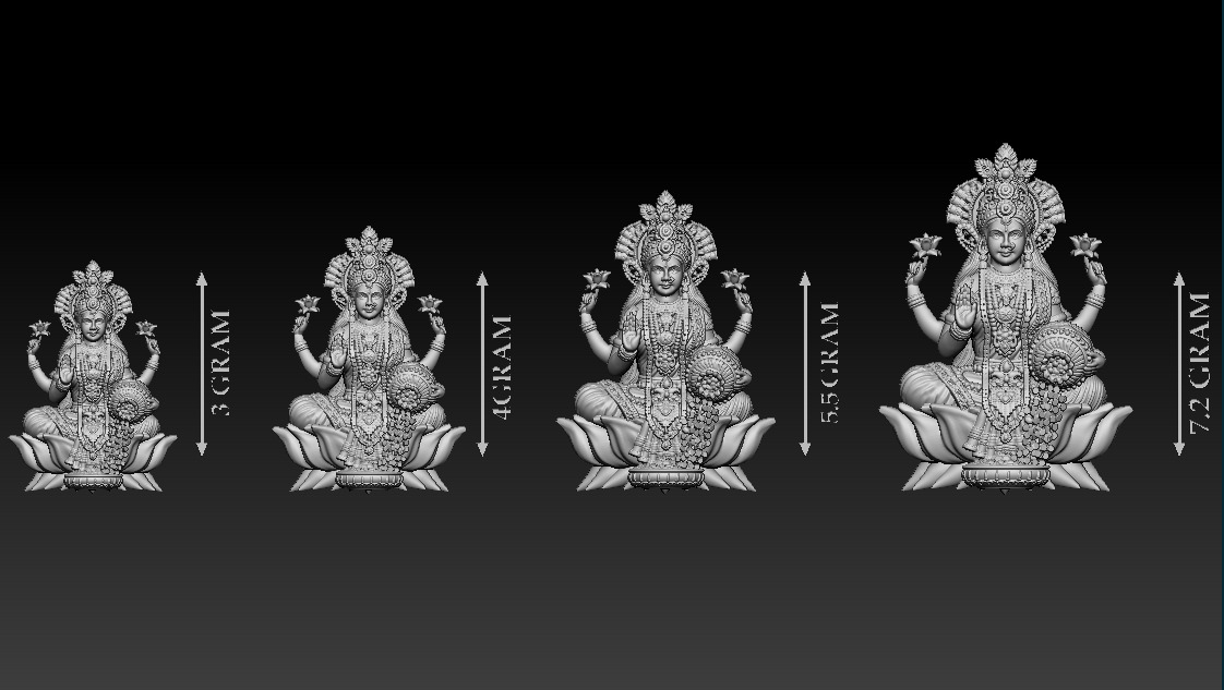 50 PIS Laxmi Mata 3D print model 3D print model_57